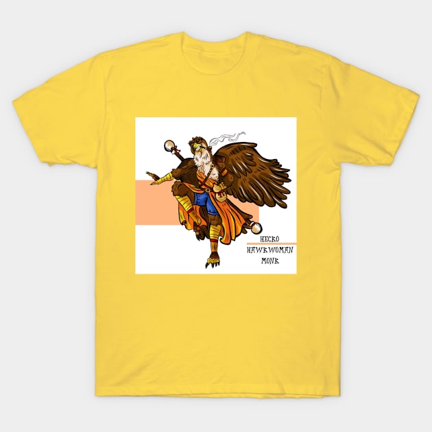 Hawkwoman monk T-Shirt by HelenianaX